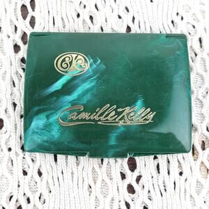 Vintage 70s 80s BOB KELLY COSMETICS NY Camille Tawny Blush Compact Makeup Mirror